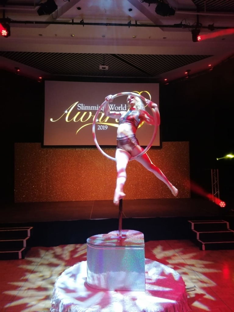 Freestanding Aerial Hoop - Slimming World Awards 2019, ICC Birmingham